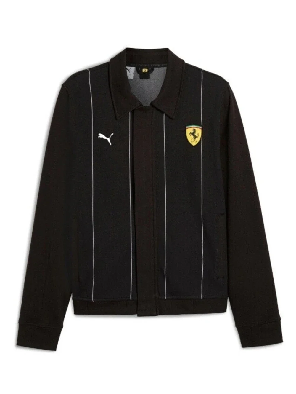 PUMA Ferrari Race Premium Suit Jacket & Pants BLACK Men's LARGE L